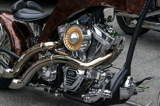 Moteur Harley chrome